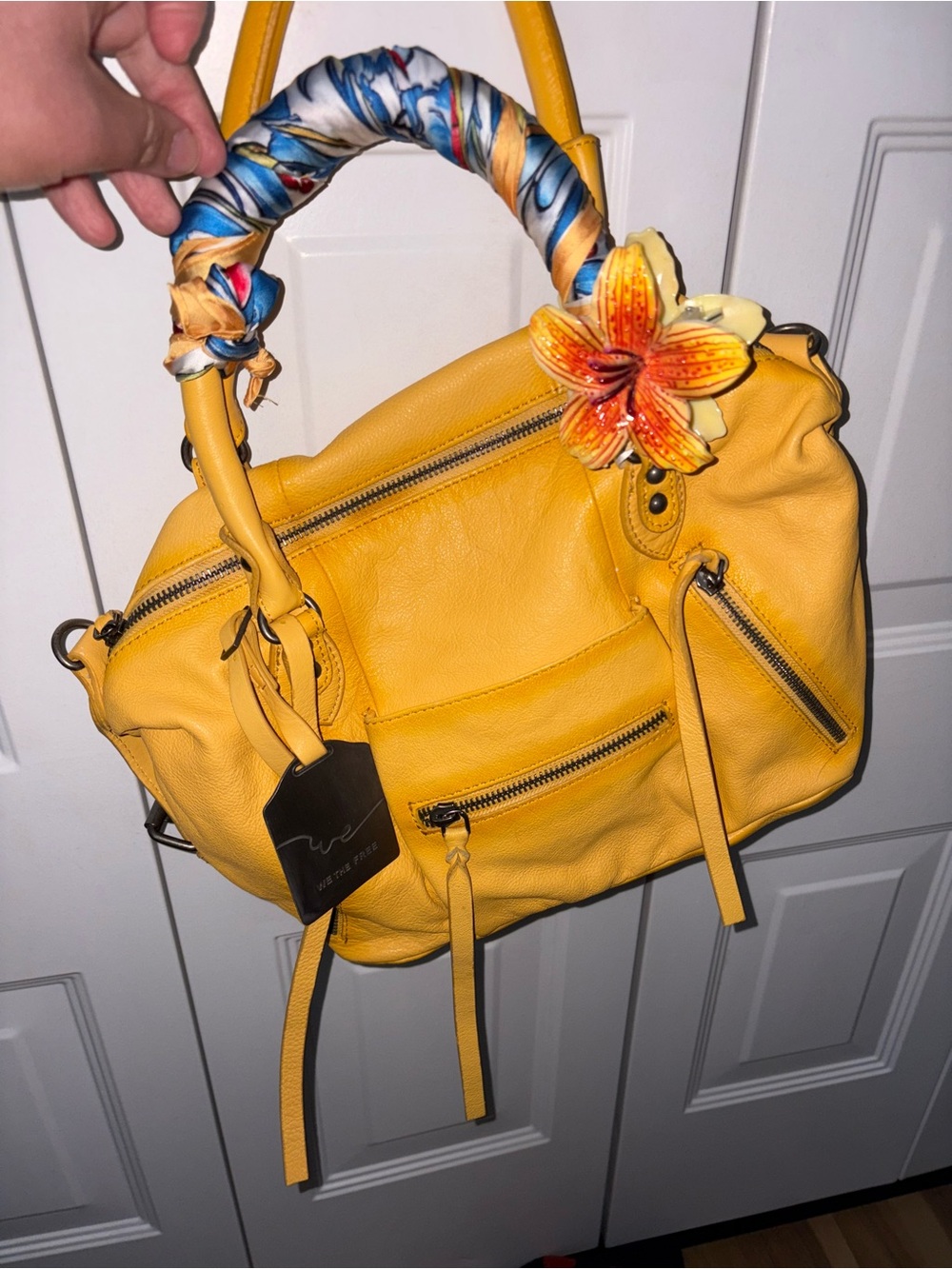 Free People baby Emerson Satchel Handbag in golden sunset